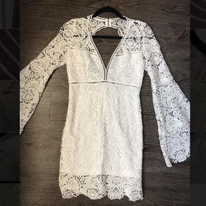 White lace dress